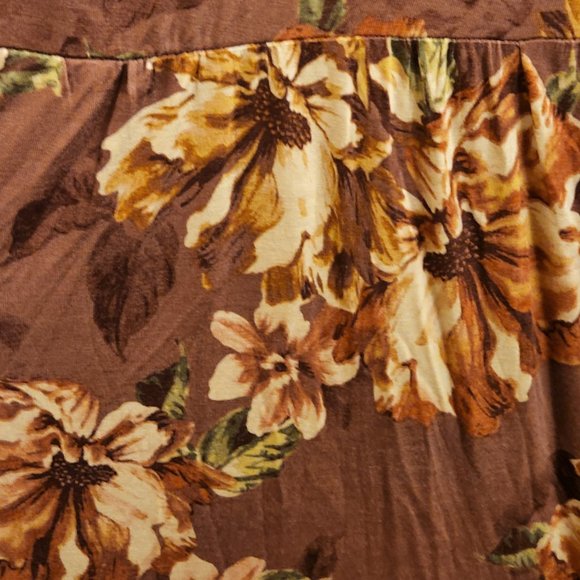 Torrid Size 3 (22/24W) Super Soft Walnut Floral Maxi Dress NWOT - Picture 6 of 10